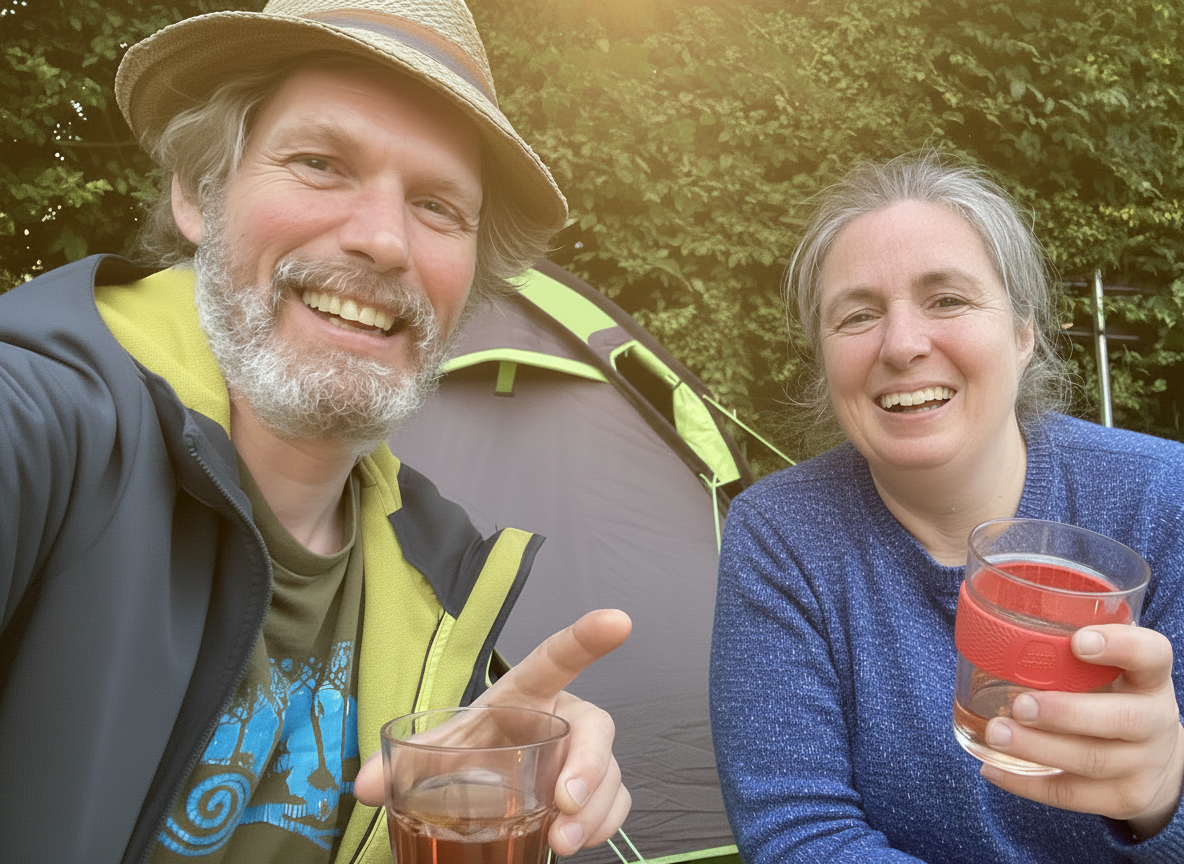Douwe und Coralie vom Campingplatz Ellbogensee